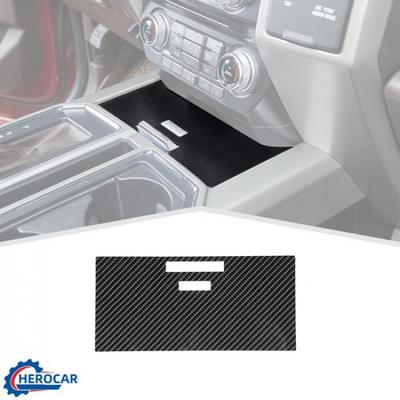 Carbon Fiber Console Gear Shift Storage Box Cover Trim Decor For Ford F150 15-20