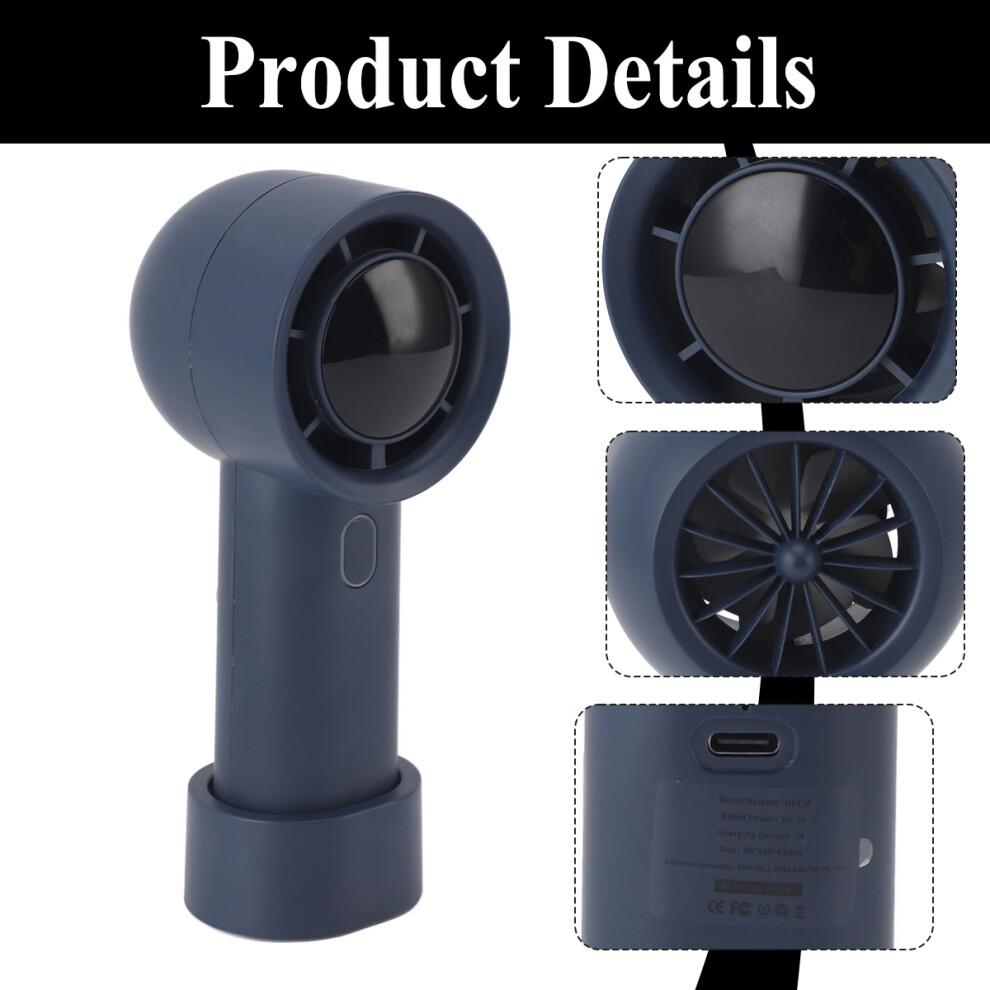 Compact And Portable Handheld Fan Fast Charging Bladeless Design With Digital Display Rechargeable Battery Adjustable Wind Speed For Travel Outdoor Sp