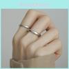 Elegant Adjustable Matte Texture Ring For Women Stylish Minimalist Geometric Design 2023 New Arrival