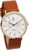 [Salvatore Marra] Quartz Watch with Calendar, Italian Brand, Unisex, SM15117L (Rose White Brown)