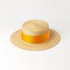 European and American spring and summer new multi-color decorative with flat-top straw straw hat outdoor travel sunscreen sunshade flat-top straw hat
