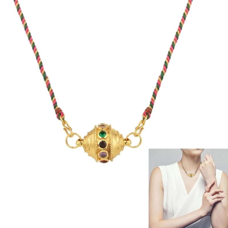 Colorful Tarot Card Necklace Fashionable Tarot Card Necklace Stylish Neck Adornment For Parties And Festivals