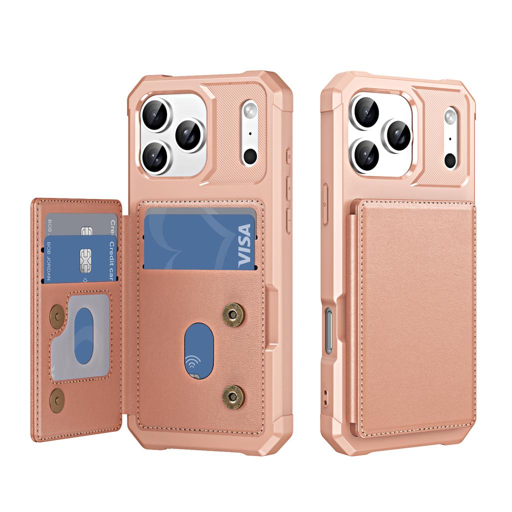 Flip Card Slot Wallet Leather Phone Case for IPhone Air 17 16 14 13 12 Pro Max 15 Plus 16E Stand Anti Drop Protective Cover