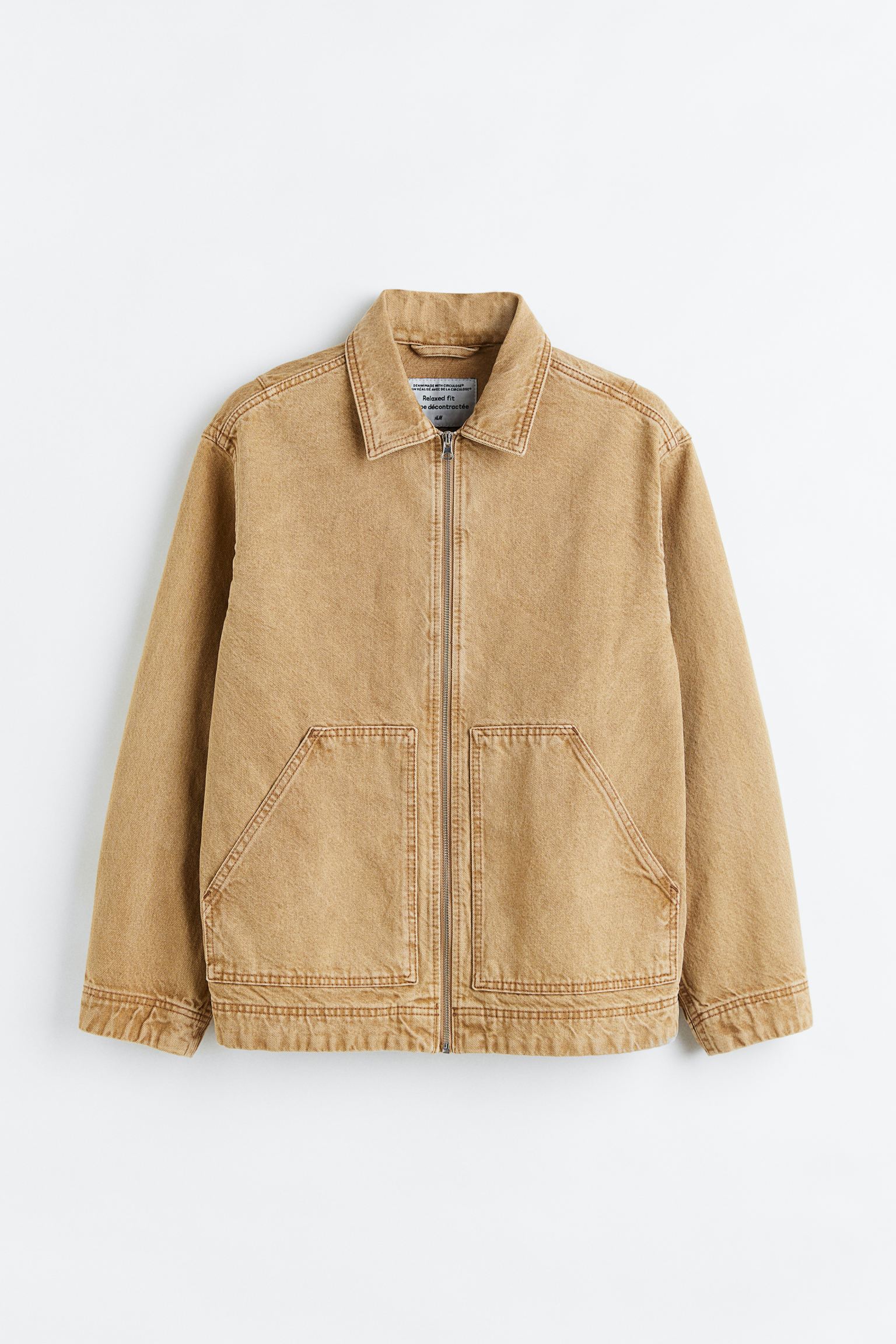 

Джинсовая куртка свободного кроя