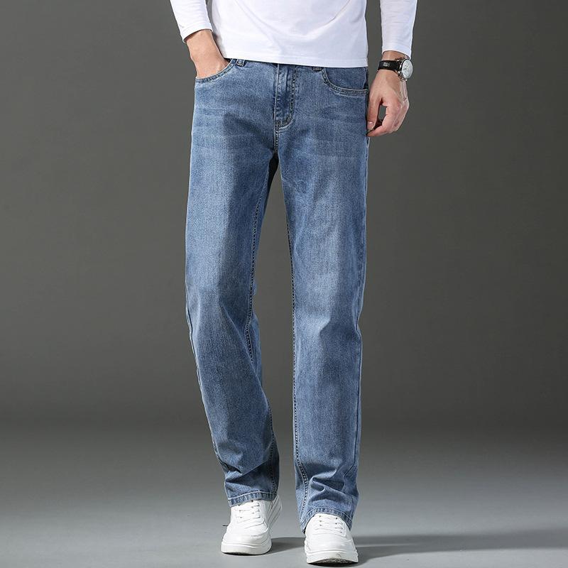 

Новые мужские джинсы с принтом и покраской и вышивкой, свободные удобные мужские повседневные брюки, узкие тонкие прямые брюки для мужчин 32