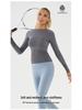 Autumn/Winter Long-Sleeve Yoga Top: Slim, Breathable Modal Cotton Body Shaper for Running and Fitness.