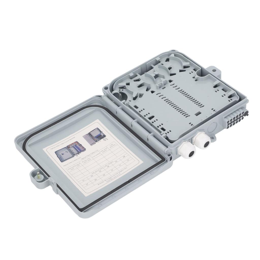 Optical Fiber Distribution Box 12 Core Waterproof Fiber Optic Splitter Box for SC FC PLC