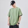 Men Color Block Drop Shoulder Short Sleeve T Shirt Casual Loose Fit Summer Top