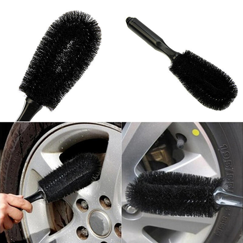 Wheel Tire Rim Scrub Brush Car Truck Motorcycle Bike Washing Cleaning Tool Handy
