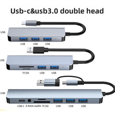 USB C Hub 2 Port USB 3 0 Adapter Multi Functional Docking Station for Laptop Phone Tablet Data Sync Charging