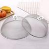 Reusable Food Net Cover for Parties Stainless Steel Mesh with Handle, Round Portable Fine Protector Outdoor Events Protector, Durable Guard Dishes And