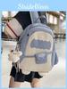 Cute Shark Backpack For Girls With Nylon And Cartoon Design For School Use