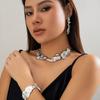 Unique Creative Irregular Big Heavy Metal Chain Necklace for Women Punk Adjustable Choker Link Grunge Jewelry Gift Steampunk Men