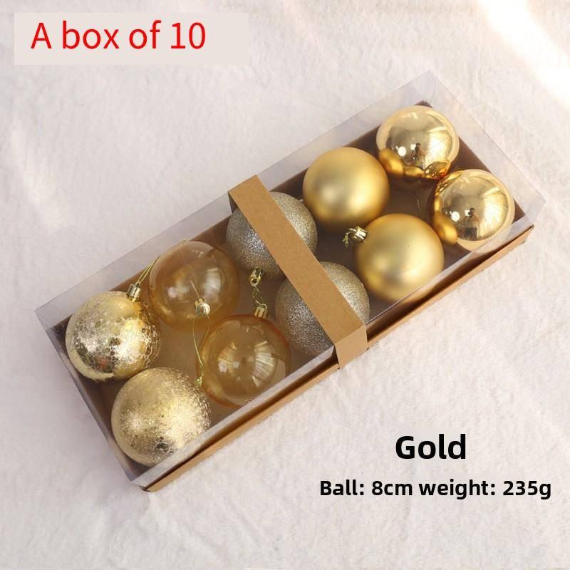 Christmas Pendants Decorations Atmosphere Ball With Metallic Surface For Home Decor And Holiday Celebration
