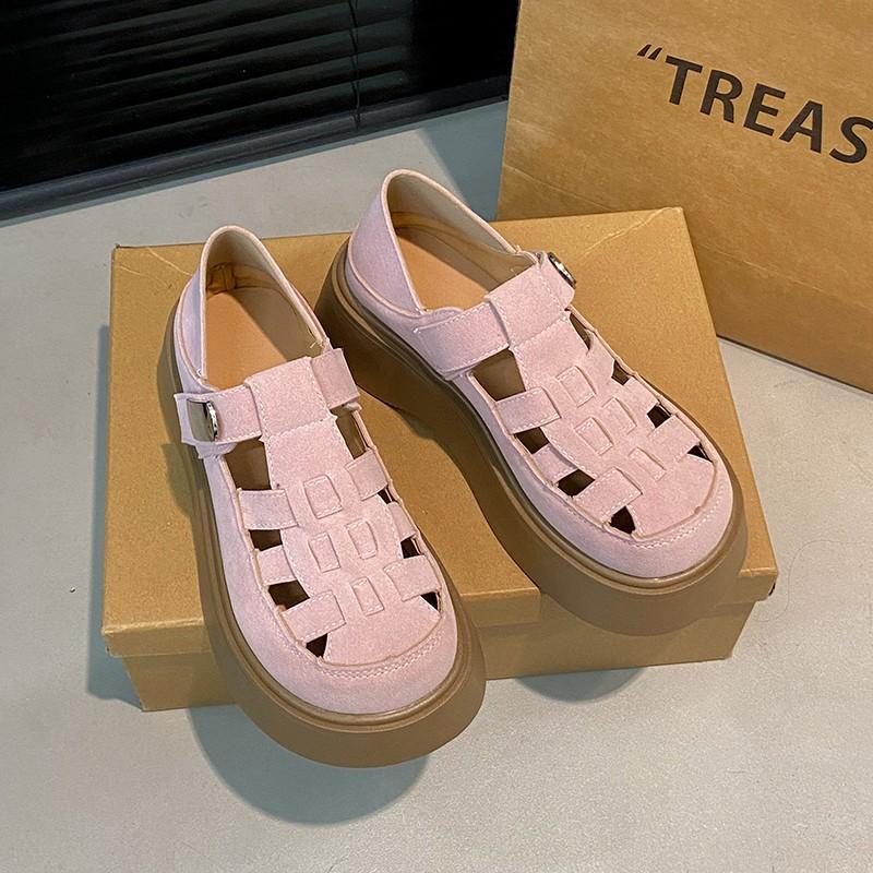 Roman Sandals 2025 Summer Retro Woman Shoes Clogs With Heel Muffins shoe Gladiator Original Girls New Thick Flat Elastic Band