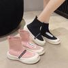 Women's Socks Shoes Spring Autumn New Breathable Casual Sports Shoes Breathable Mesh Platform Ankle Boots Zapatos Mujer