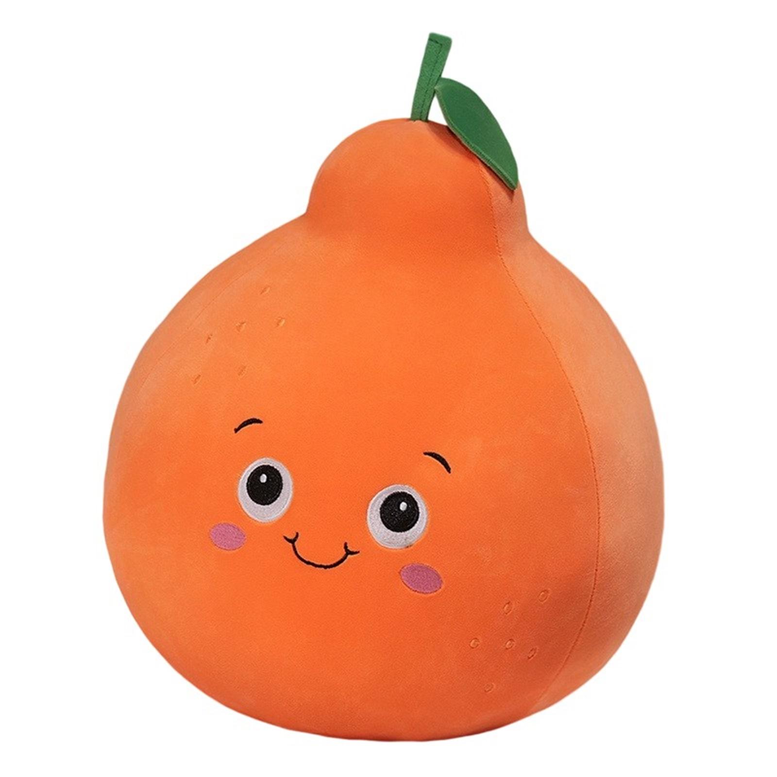

Creative Cute Fruit Strawberry Orange Pillow Plush Toy Doll Home Pillow Cloth Doll One Size