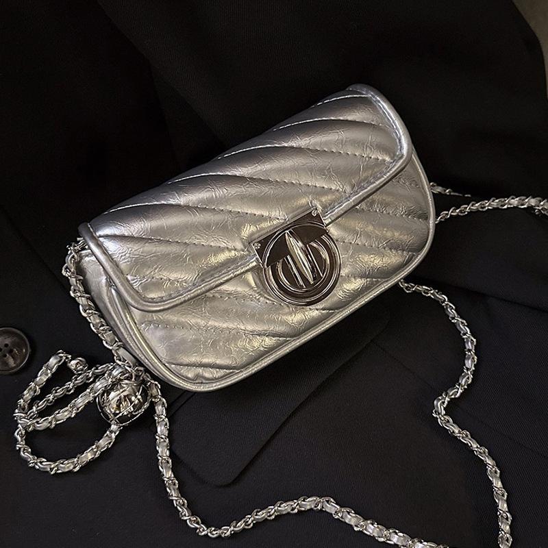 Premium Bag Trendy Small Fragrant Wind Rhombus Chain Bag Versatile Shoulder Messenger Bag