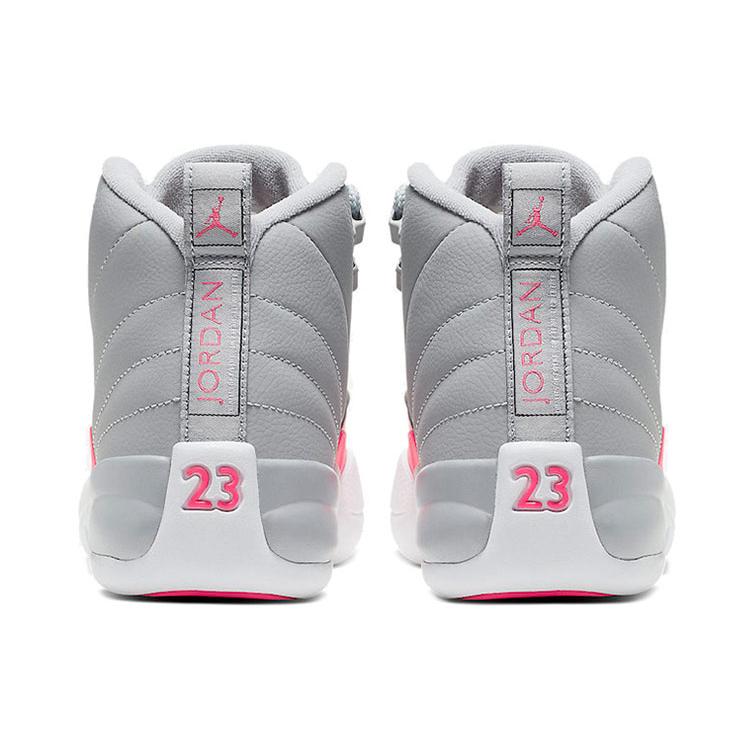 New Jordan 12 Retro Wolf Grey Racer Pink GS 510815-060