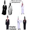 Cosplay Costume Halloween Hat Black And White Impermanence Unisex Outfit Ghost