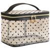 New Black Mesh Cosmetic Bag Large-Capacity Double-layers Makeup Case Zipper Portable Organizer Storage Pouch