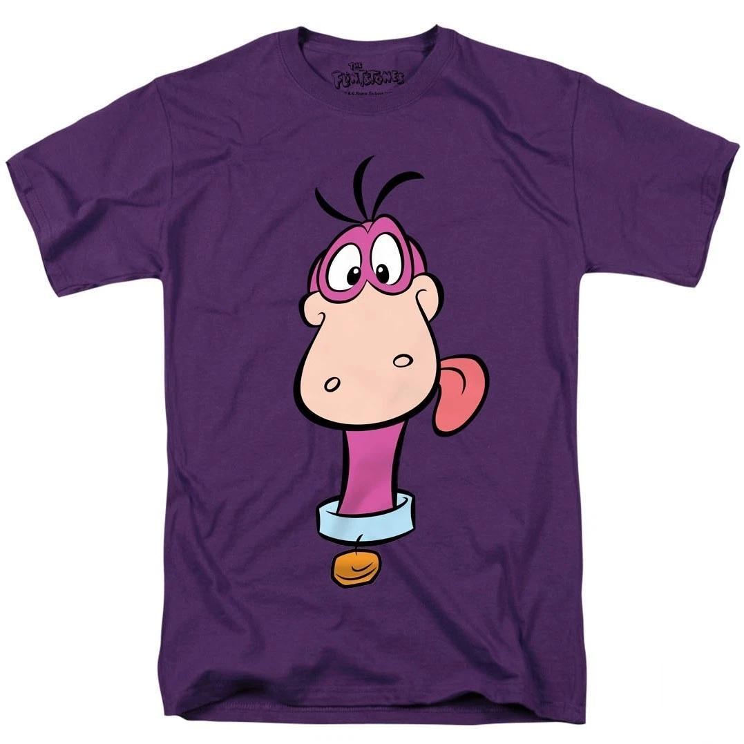 The Flintstones Dino Face 100% Cotton T-shirt Mens Tees Top 4XL
