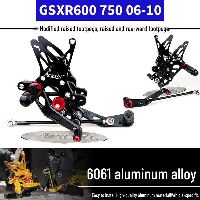 

Racing Style Raised Footpegs for Suzuki GSXR600/750 (2006-2010) Black