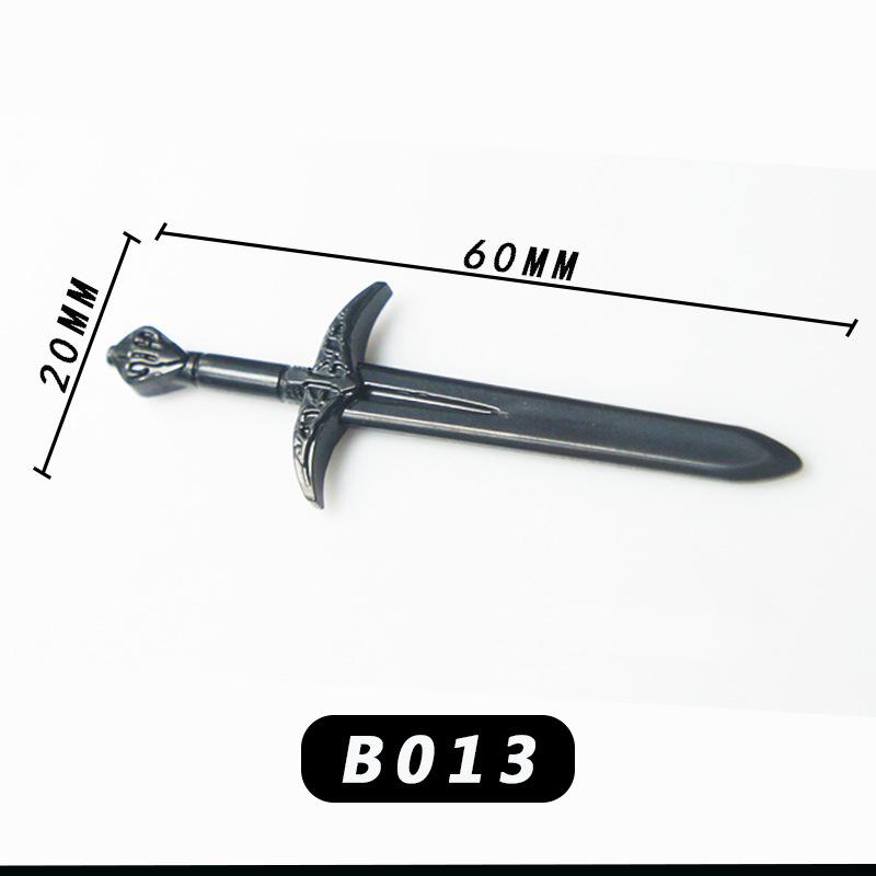 Medieval Knight Scene Minifigure: Fountain, Rapier, Compatible with LEGO Bricks