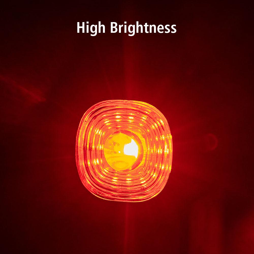 High Brightness Universal Cycling LED Tail Light Bike Rear Lamp USB Charge Waterproof 6 Light Modes Bicycle Intelligent Brake Tail Light
