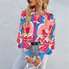 Spring and Autumn Women's New Fashion Printed Versatile Casual Long Sleeve Shirt