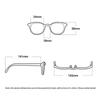 Retro Brand Designer Small-Frame Oval Presbyopia Glasses High-Quality Metal Chain-Leg High-Definition Women's Reader Eyewear