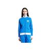 Originals Beckenbauer Track Stripe Logo Print Reißverschluss Langarm Sweatshirt Damen Sweatshirt Blau IY2223