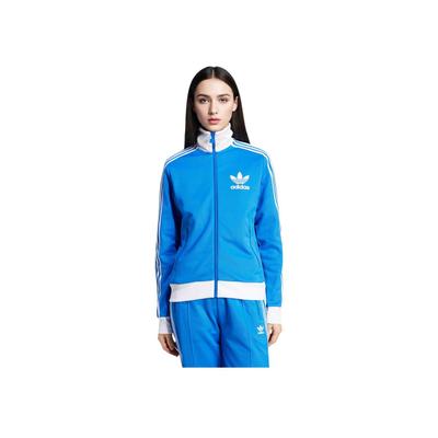 Originals Beckenbauer Retro Inspirado en el Fútbol Cremallera Completa Sudadera con Cremallera Mujer Corte Regular Azul IY2223