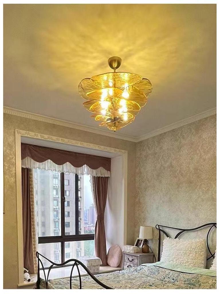 Retro French Murano Glass Pendant Light for Living Room, Dining Room, Staircase, and Bedroom