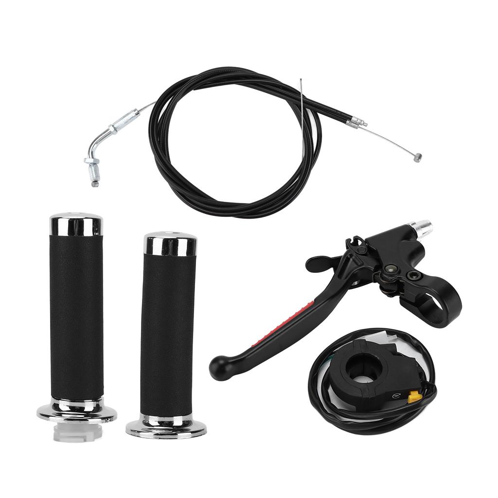 Throttle Clutch Handle Kit Waterproof Ergonomic Replacement for 49cc 60cc 66cc 80cc Engine Motorized Bicycle