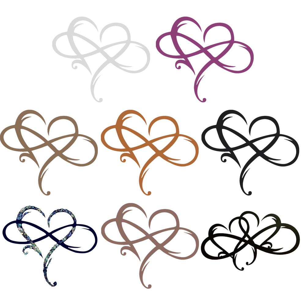 

Metal Infinity Heart Wall Sign Art for Living Room Wedding Hanging Decorati Black