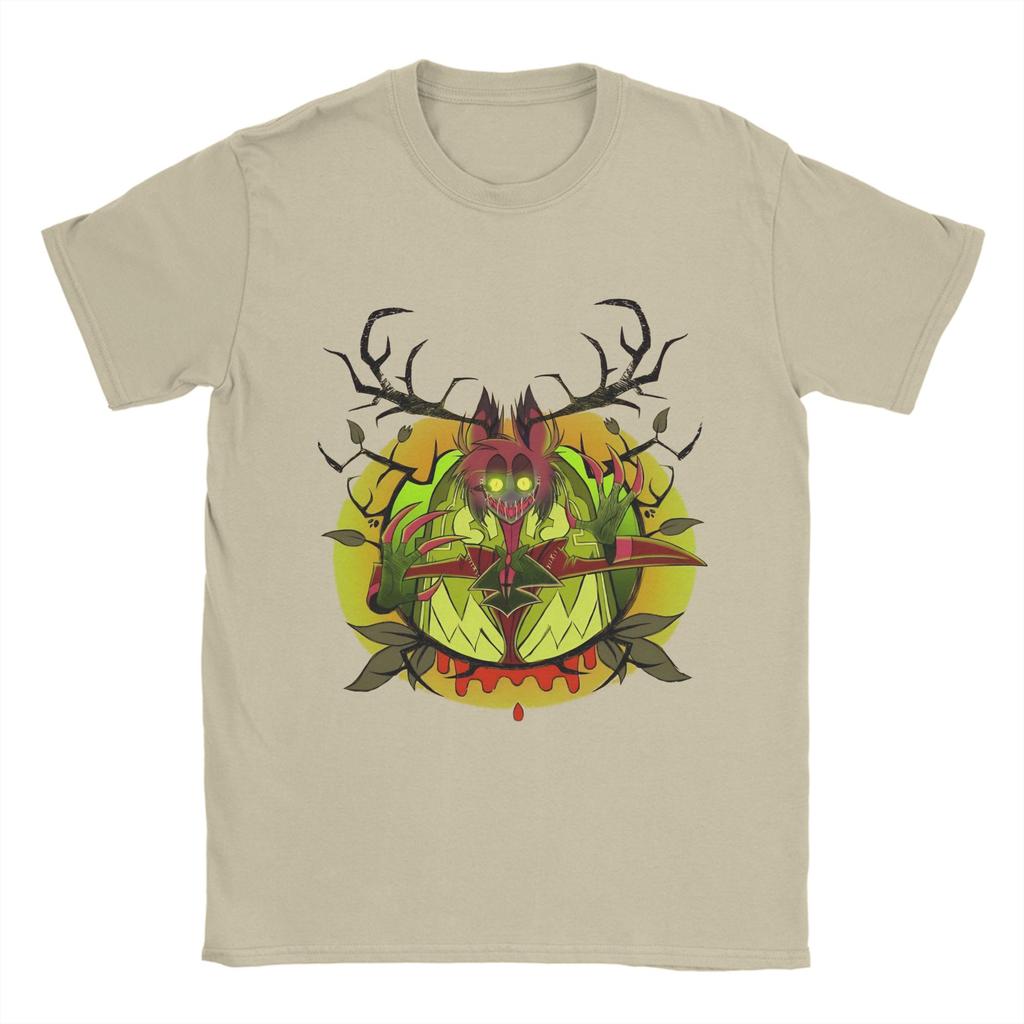 H-Hazbin Hotels T-Shirt Summer  100% Cotton T-Shirts For Men Hippie Design Tee Shirt Short Sleeve Vintage Tees