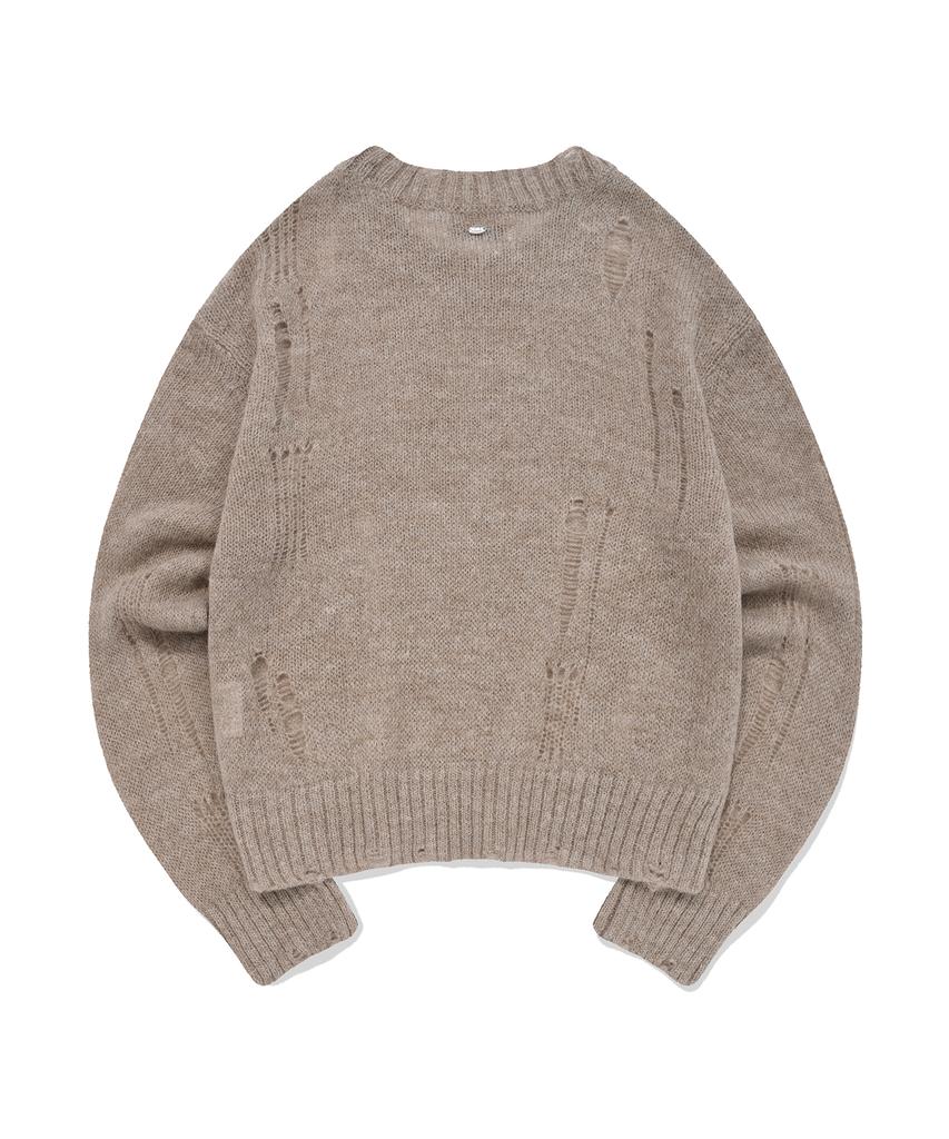 Palet Grunge Sheer Knit Beige