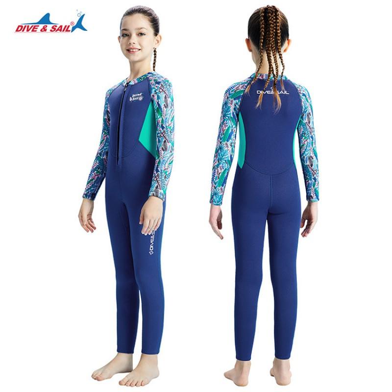 Diving Suit Children 2.5MM Cold-proof Warm-keeping Girls One-piece Swimsuit Snorkeling Surfing Waterproof Mother Coat