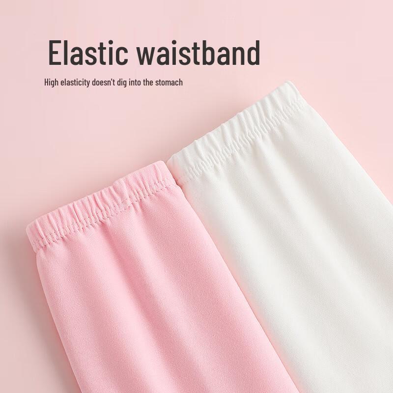 MiiOW Girls' Cotton Anti-Chafe Safety Shorts 2-Pack