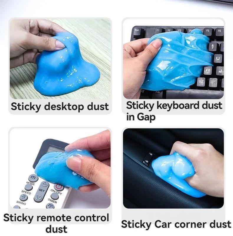ISGTDRM Car Cleaning Gel Duster to Removes Interior Dust Air Vent Outlet Dashboard Laptop Magic Cleaning Tool Wash Mud Remover