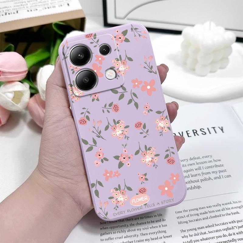 Floral Scent Phone Case For Xiaomi Poco X8 M8 Pro Max 5G Silicone Cover