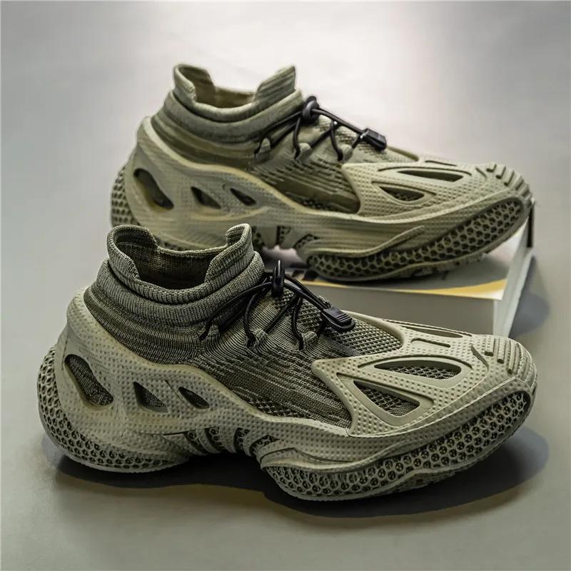 Herren Casual Sportschuhe Rutschfest Modisch und Bequem Designer Herren Wanderschuhe Atmungsaktive Mesh Slipper Zapatillas