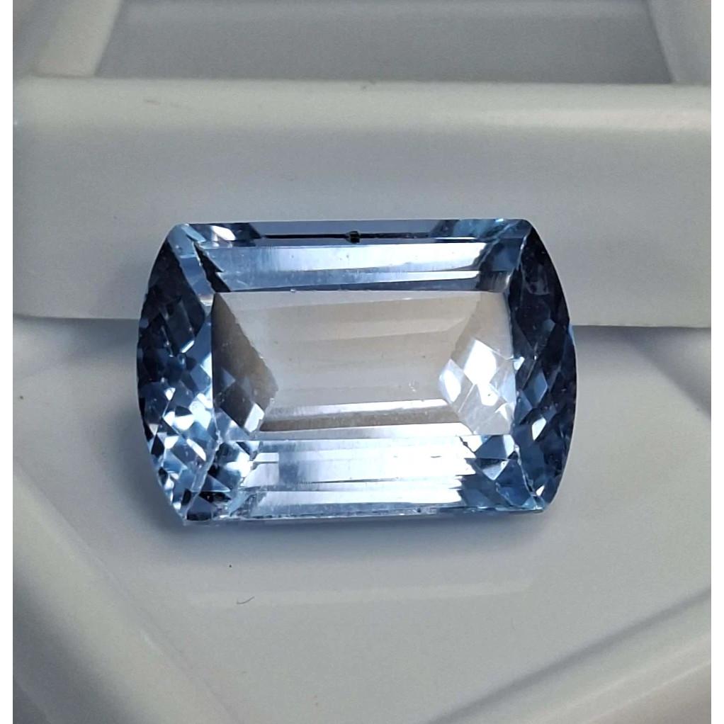 Fancy Cut Natural Sky Blue Aquamarine 11-13 Ct Stunning Certified Gemstone