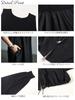 Gold Japan Plus Size Dress Long Mixed Coordinates for Fall and Sizes Black Women's Set, Blouson, Cropped, Material, Flared, Stretch, Spring, Nw-24029,