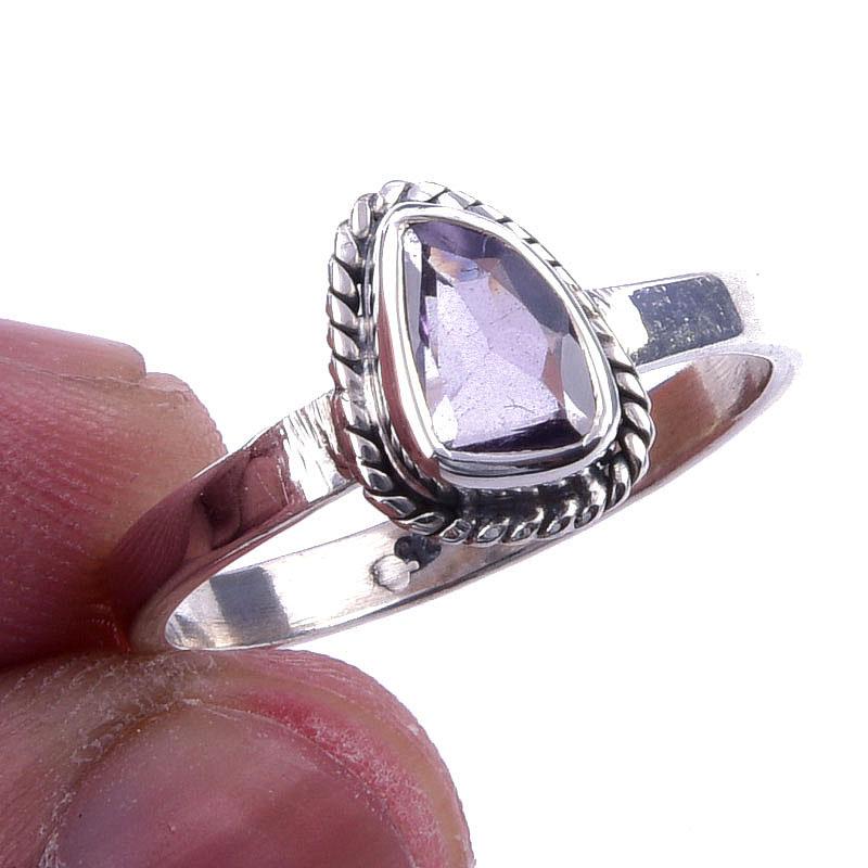 

Natural Ametrine Gemstone Handmade 925 Solid Sterling Silver Ring Size 8 e6p00