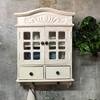 White hanging display cabinet, glass cabinet, classic style, decorative interior element