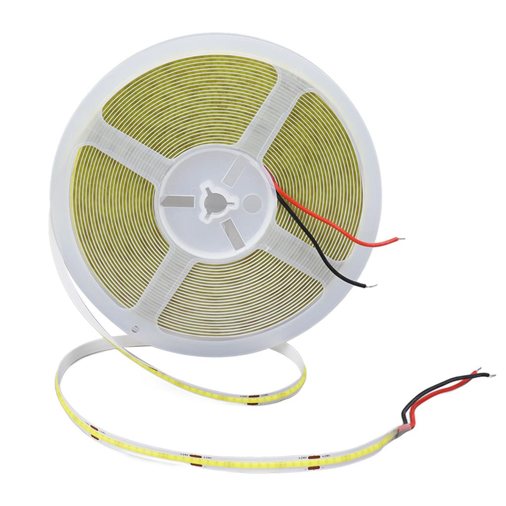 COB LED Strip Light 10m 110LM 252 Lamp Beads Cuttable Flexible Self Adhesive COB LED Tape Light