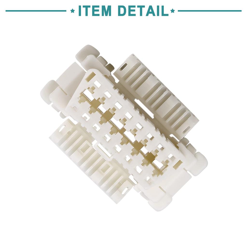 ACROPIX OBD2 Diagnostic Connector Female Socket with 16 Terminals for Toyota Compatible Camry White