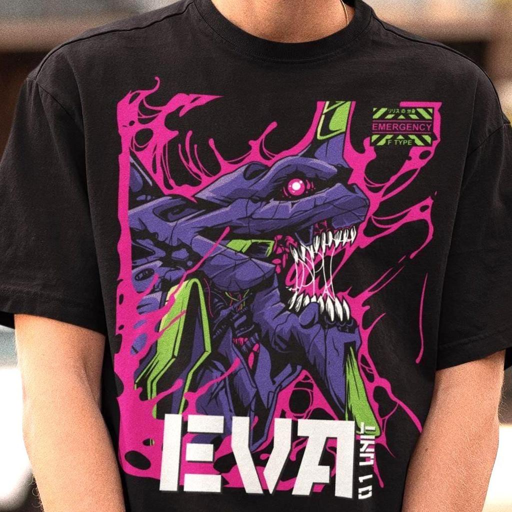EVA Unit 01 Anime T-Shirt – Evangelion Shirt,Manga Cosplay Tee